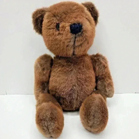 Vintage Mary Meyer 15" Brown Teddy Bear Jointed  Arms and Legs - Picture 1 of 6
